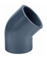 PVC koleno 45 st. 75 mm lep/lep